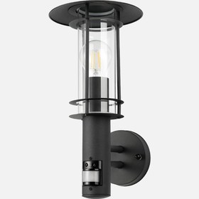 Resim Lisio Dış Aplik Siyah Sensörlü E27 