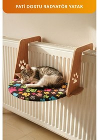 Resim Desenli Kedi Kalorifer-petek Radyatör Yatağı 
