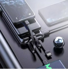 Resim gunkes 30.000 Mah Plus Dijital Göstergeli Dahili Çoklu Kablolu Powerbank,siyah,taşınabilir Şarj Cihazı Blic 