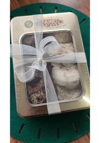 Resim Çikolata Kaplı Kavala Teneke Kutuda Kare Kesim 400gr 