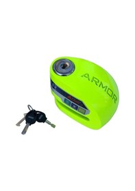 Resim Armor 610 Mva 10mm Paslanmaz Çelik Alarmlı Disk Kilidi Yeşil 