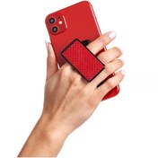 Resim HANDL New York Handlstick Anımal Red Snakeskın Stand Özellikli Telefon Uyumlu Tutucu 