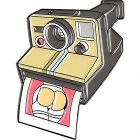 Resim Hainan Shenda Karikatür Kamera Rozet - Sarı (Yurt Dışından) 