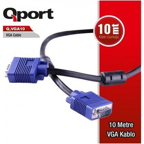 Resim Qport Q Vga10 10mt Vga Kablo 