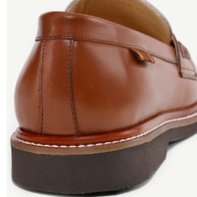 Resim Yargıcı Kanvas Detaylı Deri Loafer 