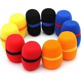 Resim Rogfer 10 Adet El Toz Geçirmez Yumuşak Sünger Mikrofon Kapağı Rastgele Renk Teslimatı 