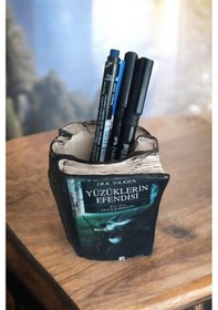 Resim Yüzüklerin Efendisi Yüzük Kardeşliği Kitabı Şeklinde Kalemlik 