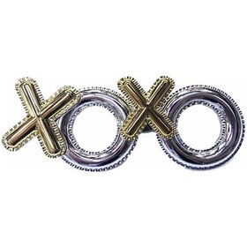 Resim Xoxo Yazılı Yılbaşı Partisi Gözlüğü Gümüş Renk 