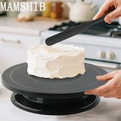 Resim MAMSHIB 360° Dönen Kek Döneri - Pişirme, Restoranlar ve Açık Hava Partileri için Gıda Güvenli Plastik Ekran Standı - Doğum Günü Kekleri, Tereyağı Süslemeleri, Mutfak Pişirme Malzemeleri, Kek Süsleme Aksesuarları, Kek Süsleme Malzemeleri, Restoran Mutfak Gereçleri, Modern Mutfak Gereçleri, Dayanıklı Mutfak Gereçleri 