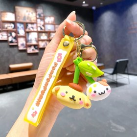 Resim Baijiafu2 Yeni Çizgi Film Animasyon Stitch Serisi Yumuşak Kauçuk Anahtarlık Bebek Çantası Kolye Anahtarlık Küçük Hediye (Yurt Dışından) 