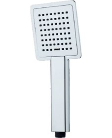 Resim T-May Banyo Çam Ince Kare El Duş Seti Başlığı Tasarruflu Krom 