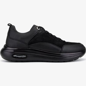 Resim Valmenti Erkek Hakiki Deri Siyah Sneakers & Spor Ayakkabı 298 3174-5018 Erk Ayk Sk25-26 Syh Mat/syh Dnt Siyah 