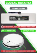 Resim GLOBAL BATARYA Xiaomi Mi Vacuum Mop 1c 2in1 Akıllı Robot Süpürge Bataryası 14.4v 5200mah Pil (ULTRA KAPASİTE) 