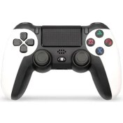Resim Papajack Beyaz-Kablosuz Denetleyici Ps4 Gamepad Için Ps4 Komut El Joystick Playstation 4 Için Uzaktan Kumanda Oyun Pedi LED Işık Burcu (Yurt Dışından) 