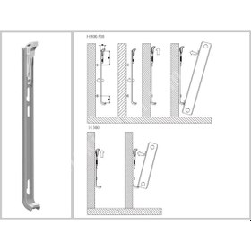 Resim Yaylı Panel Radyatör Konsol Ayağı 50Cm Montaj Askısı 