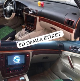 Resim Genel Markalar Volkswagen Passat B5 Torpido, Konsol, Trim, Göğüs Kaplama Seti Maun Renk 
