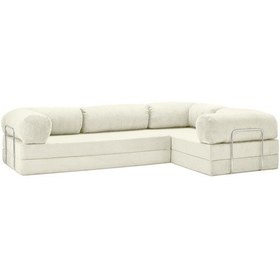 Resim Legom Modüler Koltuk Takımı L Koltuk Sünger Yataklı Kanepe Krem 