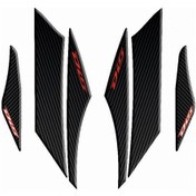Resim Gogo Yan Pad 003 Siyah-kırmızı Karbon Desenli Honda Dıo 110 