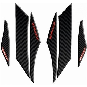 Resim Gogo Yan Pad 003 Siyah-kırmızı Karbon Desenli Honda Dıo 110 