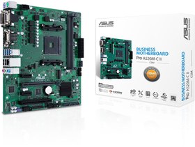 Resim Asus PRO A520M-C II/CSM 4866mhz(OC) M.2 AM4 mATX Anakart 