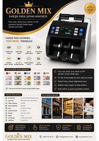 Resim Golden Mix Doları Karışık Sayman Para Sayma Makinesi 