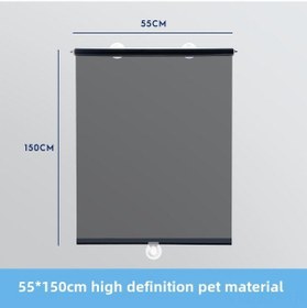 Resim Youmex Kamyon Ön Camı Genişleyen Güneş Perdesi - Isı Yalıtımı, Hd Şeffaf, Süpürge Cup Takımı 55x150cm 