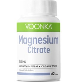 Resim Voonka Magnesium Citrate 62 Kapsül 