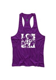 Resim Bluu Lapalm Fitness Gym Tank Top Sporcu Atleti (528806305) Mor 