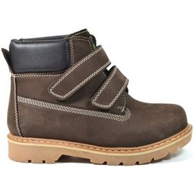 Resim Minno Kids Yağlı Deri Kahverengi Cırtlı Ortopedik Erkek Çocuk Bot (520273590) Kahverengi 