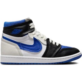 Resim Nike Air Jordan 1 High Method Of Make Unisex Sneaker Hakiki Deri Bilekli Günlük Spor Ayakkabı Mavi 