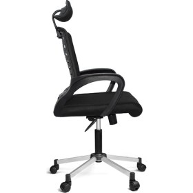 Resim Türksit Karizma File Müdür Koltuk Krom Ayak Gri 