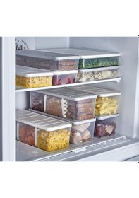 Resim Selka Nora 2 Adet 2 Lt. Bölmeli Saklama Kabı Açık Gri 