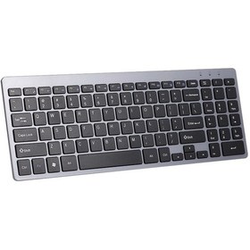 Resim Maiyame 2.4g Kablosuz Klavye Ultra İnce Kablosuz Klavye Sessiz Klavye 95 Tuşlu Kablosuz Klavye Pc Klavye 