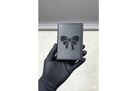 Resim Fiyonk Kurdele Deri Dikişli Araç Ruhsat Kabı , Motor Ruhsat Kılıfı 