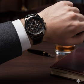 Resim SPECTRUM PREMİUM Yeni Sezon Suni Deri Kordon Roma Rakam Detaylı Erkek Kol Saati 