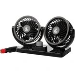 Resim Carub Torpido Üstü Vantilatör Çift Fanlı 12V 
