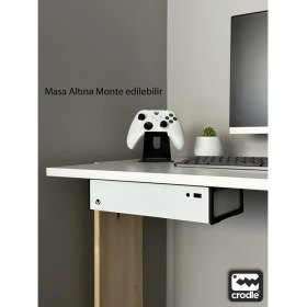Resim Xbox Series S Için Duvar ve Masa Altı Montaj Standı Yerden Tasarruf Rahat Hava Akışı 