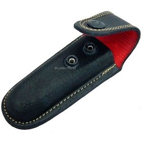 Resim Hakiki Deri Çakı Kılıfı No:3 - 13 Cm, Kemerlikli Pop Çok Renkli 