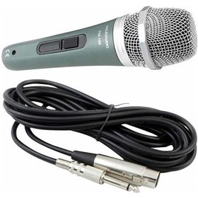 Resim Ayt Gold Audio Fm-198 Kablolu El Mikrofon 6.3 Mm Jack Girişli 5 Metre Kablolu Mikrofon 