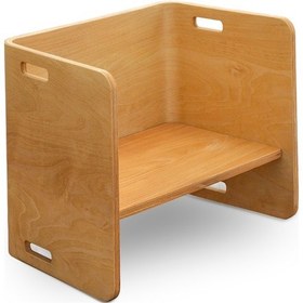 Resim Ens Kids Collection Flexy Çocuk Ahşap Masa & Sandalye Takımı Kahverengi 