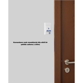 Resim MiraLive Kolay Kullanımlı Kablosuz Kapı Zili Şık ve Sade Tasarım 