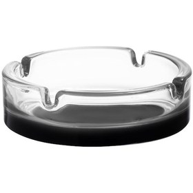 Resim LAV Keyif Cam Küllük 2'li Tabanı Siyah Yuvarlak 