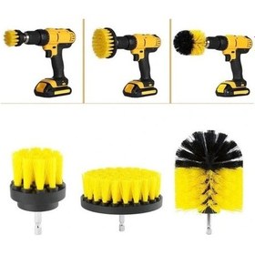 Resim Matkap Ucuna Takılan 3'lü Fırça Temizlik Seti 1 