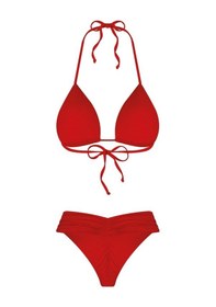 Resim Bonesta Rory Drapeli Üçgen Bordo Bikini Takımı Bordo 
