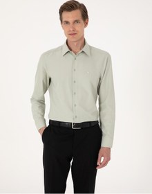 Resim Pierre Cardin Erkek Yeşil Gömlek Basic 50316734-vr054 Yeşil 