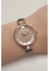 Resim Freelook Kahverengi Deri Kayışlı Kadın Kol Saati nk2302 