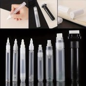 Resim Tekrar kullanılabilir şeffaf graffiti kalemleri 3mm, 5mm, 8mm, 10mm, 15mm, 30mm - Sıvı kireç ve boy işaretlemesi için plastik boş tüpler, sanat malzemeleri ve el sanatları için ideal 