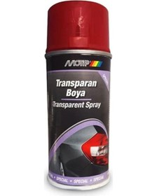 Resim Motip Transparan Sprey Boya KIRMIZI 400 ml - Stop Boyası 
