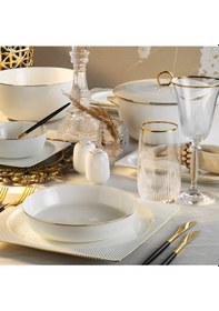 Resim Aryıldız Maria Gold 12 Kişilik 60 Parça Yemek Takımı 