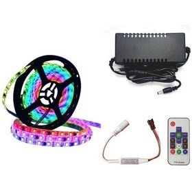 Resim WS2811 ARGB Pixel Şerit Led 5 M RF Kontrol Devresi + Adaptör 